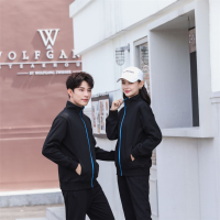 XK立领撞色纯棉卫衣8023（男女通用款）HQ