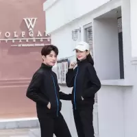 XK立领撞色纯棉卫衣8023（男女通用款）HQ