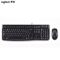 罗技(Logitech)MK120 USB有线键盘鼠标套装 黑色 大唐