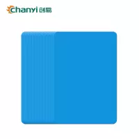 创易(chanyi)12片 pvc书写垫板 复写板 塑料实色写字垫板 蓝色 CY9008