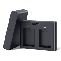 绿联CP613NP-FW50电池充电器 sony相机电池+双口充电+Micro输入 黑色 50784