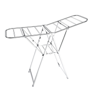 四季沐歌阳台晾衣架折叠伸缩晒衣架室外家用户外园角1.2M晾衣杆