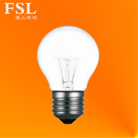 FSL 佛山照明球形烛形尖泡白色普通传统钨丝白炽灯E14球形砂泡60W