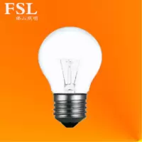 FSL 佛山照明球形烛形尖泡白色普通传统钨丝白炽灯E14球形砂泡25W