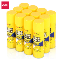 得力36g高粘度PVP固体胶水 快干耐用胶棒 12支装 7093