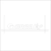 GREE格力 中英文组合标 精品发光字 百和仕