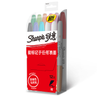 Sharpie 锐意 防褪色马克笔细透明精装12CT