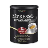 [临期特价]意大利原装进口 圣贵兰ESPRESSO意式浓缩咖啡粉 纯黑咖啡粉250g罐装