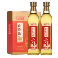 迎福油茶籽油500ml*2礼盒 食用油 植物油 茶籽油 礼盒装