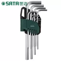 世达(SATA)9件加长内六角扳手组套 内六角螺丝刀扳手 09107 1套