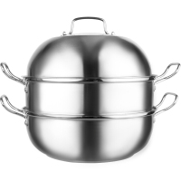 艾铂赫(IBOH)32CM大容量不锈钢双层蒸锅 蒸蒸日膳 H1036