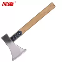 BYJZ-1051 农用锻打斧头劈柴斧户外伐木开山斧子 方顶钢片加固斧子 加固抛光斧