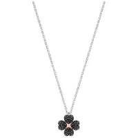 施华洛世奇(SWAROVSKI)双面双色四叶草水晶项链 人造水晶 送恋人 银色链5368980