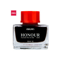 得力(deli)30ml非碳素钢笔墨水 DL-S636红