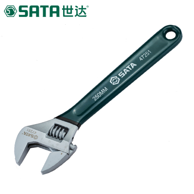世达(SATA)8英寸沾塑欧式活动扳手 活扳手活动扳手活扳子 200mm 47250(2把起订)
