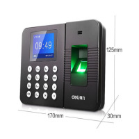 得力(deli)3960 人脸识别指纹打卡考勤机 面部刷脸识别上班签到机打卡器 经济款指纹考勤机无人脸识别