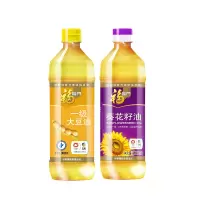 福临门葵花籽油900ml+一级大豆油转基因900ml