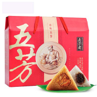 五芳斋丰年五芳粽子礼盒蛋黄肉粽大肉粽子栗子粽豆沙粽嘉兴特产24只粽子4种口味2400克礼盒装