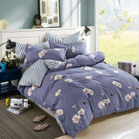 天琴TQ-T112采花蜜-柔丝棉四件套礼盒+手提袋 营销礼赠品 230*250cm 花色