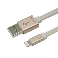 酷比客(L-CUBIC) Lighting数据线 金色金属外壳白色1M