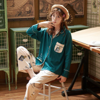 俞兆林春季棉质睡衣可爱公主风长袖家居服可外穿学生大码可外穿睡衣女春秋款