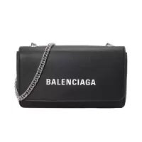 Balenciaga/巴黎世家 女士牛皮单肩斜挎包 537387黑色1000