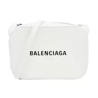 Balenciaga/巴黎世家 女士牛皮单肩斜挎包 552372白色9060