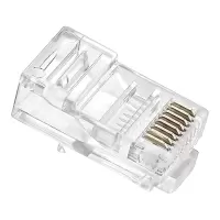 丽贴 LN-RJ45-04 超五类网线网络水晶头 透明色 100颗 （单位：件）