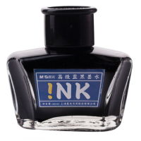晨光(M&G)文具蓝黑色60ml高级墨水 大容量不堵钢笔墨水