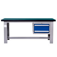 [一鹏]重型工作台二抽1.8米宽防静电车间操作桌实验室流水线打包台