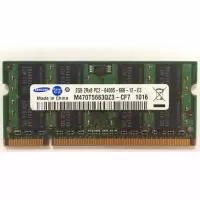 三星2G 2RX8 PC2-6400S DDR2 800 M470T5663QZ3-CF7笔记本内存