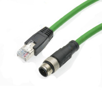 祥来鑫 EDRM数据线 M12转RJ45以太网线keyence基恩士OP-87360工业相机网线3米 (个)