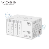 VOSS芙丝天然矿泉水饮用水弱碱性纯净水330ml*24瓶整箱