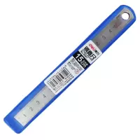 得力deli 不锈钢尺 8461 测量绘图刻度尺子 15cm 5只装H