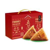 五芳斋缤纷五芳礼盒2640g五芳斋粽子礼盒猪肉豆沙蛋黄栗子彩豆14只粽子300g酱鸭400g含绿豆糕和咸蛋