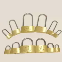 狼狗牌 长把锁头 锁梁直径4mm 长63mm 宽29mm (±5mm ) 挂锁锁头全铜小锁小铜锁箱包表箱锁具