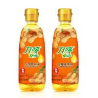 刀唛压榨花生油900ml * 2 浓香花生油健康植物油小瓶装宿舍用