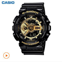 卡西欧(CASIO)G-SHOCK×王者荣耀 联名款 日韩品牌通用时尚运动手表 GA-110GB-1A 黑金