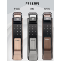 三星(SAMSUNG) P718全自动家用智能锁 指纹锁密码锁 电子锁指纹锁家用防盗门锁