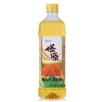 中粮 新疆塔原红花籽油食用油中老年食用油小瓶900ML*15瓶/箱