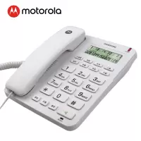 摩托罗拉(MOTOROLA) CT210C 电话机座机固定电话 办公家用 免提 免打扰 简约时尚(白色)