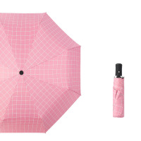 企业专享 全自动格子三折叠遮阳伞 起订量 100