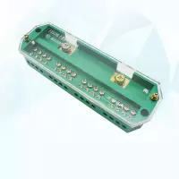 电缆盒万可端子座 双端子 含金属底板:WAGO 264 2.5MM² 电线分线器接线盒端子连接器电线家用大功率主线排汽