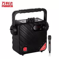 万利达(malata)Y5三代户外音响 便携广场舞音响 5.25英寸手提无线蓝牙迷你移动音箱 充电带麦克风扩音器黑色