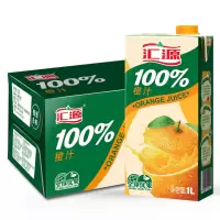 汇源果汁 橙汁饮料 100%橙汁1L*12盒