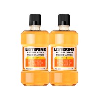 李施德林(LISTERINE)天然橙味漱口水500ml*2