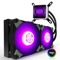 爱国者 AIGO 冰魄T240RGB版一体式水冷CPU散热器(PWM智能温控风扇/全平台支持/静音陶瓷轴承/附硅脂）