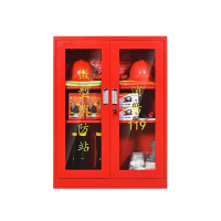 夜霸途 微型消防站消防器材防毒面具消防服消防斧展示柜工地柜灭火箱应急防暴柜 1.2米