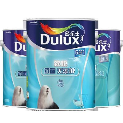 多乐士(Dulux) 致悦抗菌无添加五合一乳胶漆内墙面漆油漆涂料 A741+A749 17L