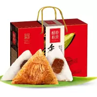 稻香私房端午香粽礼盒1200克鲜肉八宝枣泥豆沙蜜枣原味粽10只粽5种口味